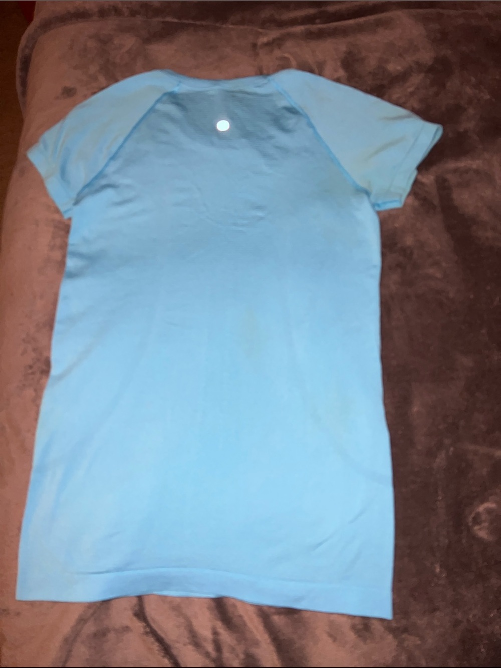 lululemon athletica Light Blue Short Sleeve Tee